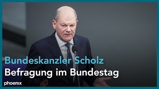 Befragung des Bundeskanzlers Olaf Scholz (SPD) | 156. Sitzung des Deutschen Bundestages | 13.03.2024