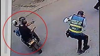 Impresionante video de ataque a bala contra agente de tránsito en Tuluá