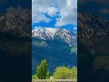 Majestic Green Mountains with Snowy Peaks | Powerful Darood Sharif #darood #mountains #islamicshorts