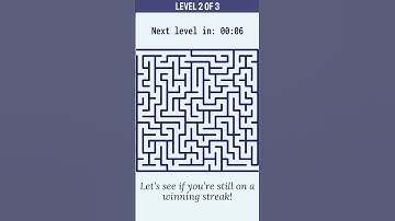 Maze Puzzle Challenge: Can You Solve All 3 Levels in 42s? 🧩🔥