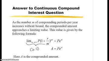 3.2 - Continuous Compound Interest