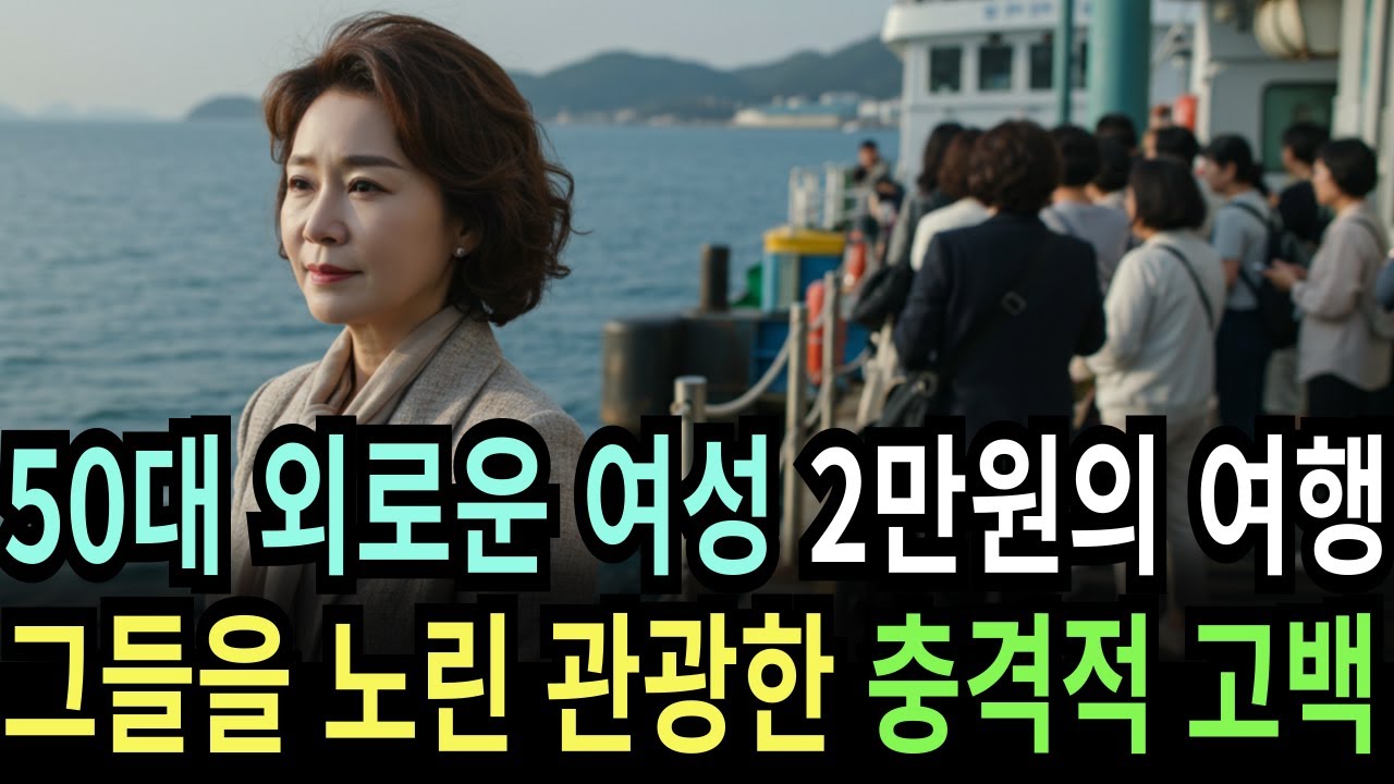 Outline Video 실화사연-노년들 유혹하는 2만원에 3끼 식사와 군산 선유도 유람선 타기 관광버스여행한 여성 충격 반전 실화 | 황혼 | 재혼 | 노후 | 실버 | 노후지혜 | 노후사연 | 황혼연애