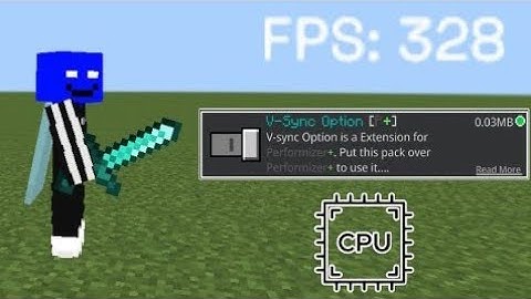 V Sync disable option resources pack for Minecraft pocket edition FPS BOOSTER