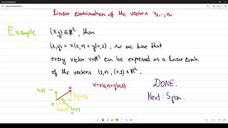 Linear Algebra: Linear Combinations, Span, Linear Independence, Basis, Dimension