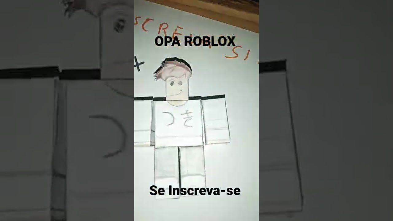 Como Fazer O Seu Boneco do Roblox De Papel #roblox #shorts 