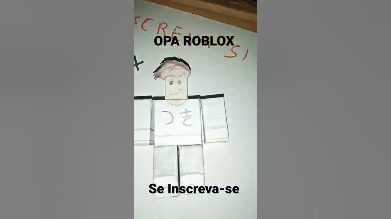 Como Fazer O Seu Boneco do Roblox De Papel #roblox #shorts 