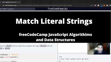 Match Literal Strings (Regular Expressions) freeCodeCamp tutorial