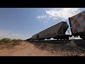 UP 8993 & 7252 Lead West Pulling Towards Phoenix -- VR 180