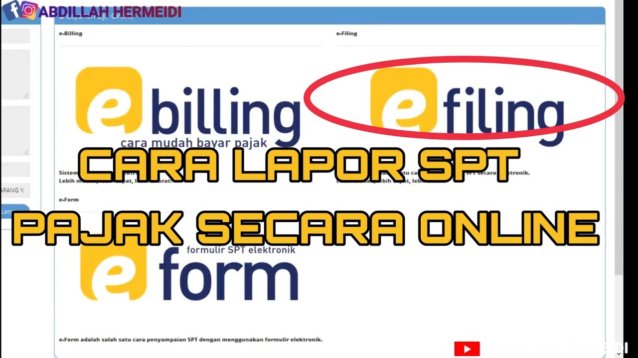 Cara Lapor SPT Pajak Online