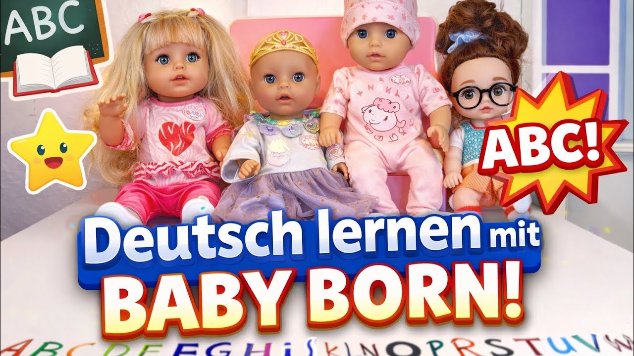 Die Puppen in der Schule 🏫 Deutsch & ABC lernen