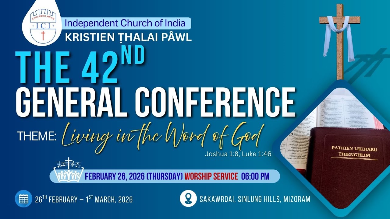 FEBRUARY 26, 2026 (THURSDAY) WORSHIP SERVICE  06:00 PM | 42nd Sakawrdai 2026