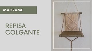 DIY Repisa colgante Macrame | Ideas para decorar con macrame