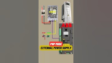 #abb drive control wiring  | PNP source mode using External power  #ElectricalShorts #electricalwork