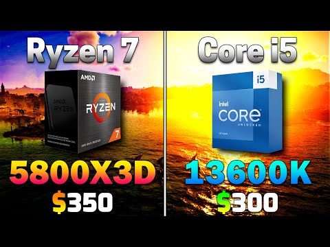 Ryzen 7 5800X3D vs Core i5 13600K | PC Gameplay Tested