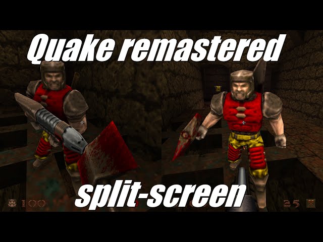 A closer look at Quake II's eight-way local multiplayer split screen mode