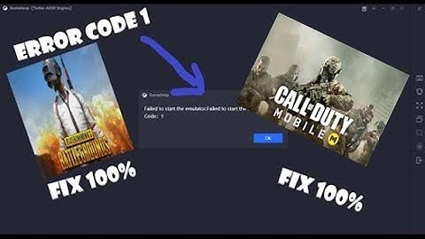 Error Coad 1 Fix 100% (PUBG &Call Of Duty) in Game Loop aka Tencent Gaming Buddy|HOW TO WITH BURHAN