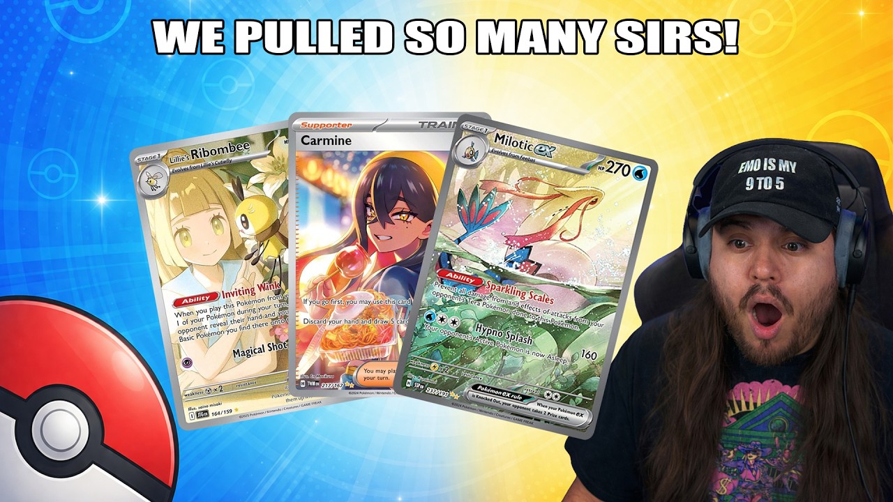 Carmine & Milotic ex SIRs + Lillie's Ribombee IR!! Zacian ex Tin & Charizard ex Collection Opening!