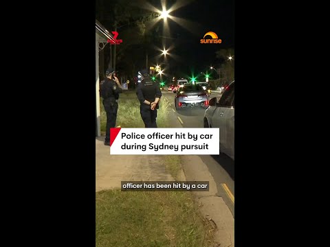 Police officer hit by car during Sydney pursuit