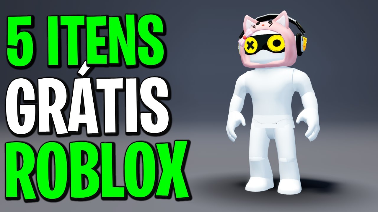 COMO PEGAR 5 ITENS GRÁTIS NO ROBLOX 