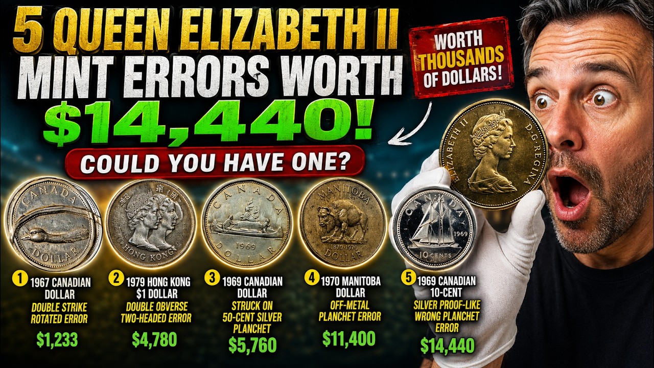 5 Rare Elizabeth II Error Coins Worth Thousands! (Check Your