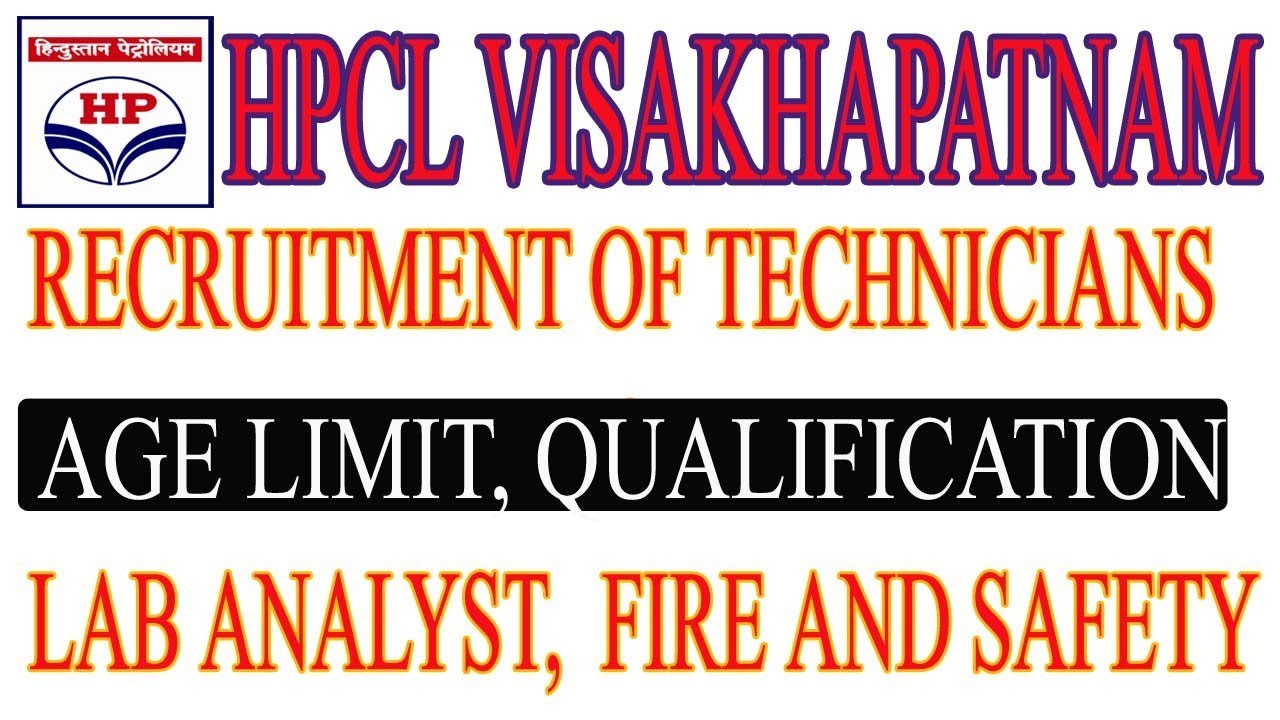 HPCL VISAKHAPATNAM TECHNICIAN JOBS 2019 DREAMJOB SUDY YouTube