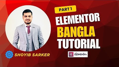 WordPress Elementor Tutorial Bangla (Part 01): Basic Setup & Widgets Guide 🚀