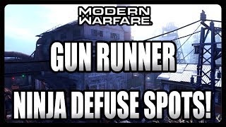 Modern Warfare Hiding Spots - GUN RUNNER Ninja Defuse Spots! (Modern Warfare Tips)