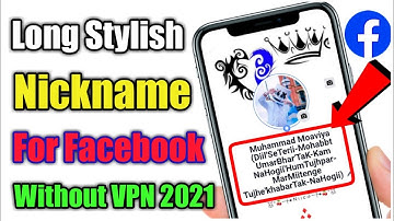 How to add long stylish nickname in facebook account || facebook stylish long name 2021 (Tricks 4 U)