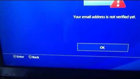 PlayStation verify mail won