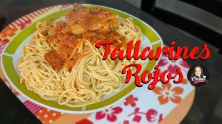 Como preparar tallarines rojos con pollo - Fácil y Rápido