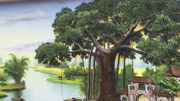 Vẽ Tranh đồng quê xi măng đắp nổi (Nguyễn Văn Sỹ) 0904106828