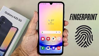 Samsung Galaxy A25 5G - How To Set Up Fingerprint/Add FingerPrint