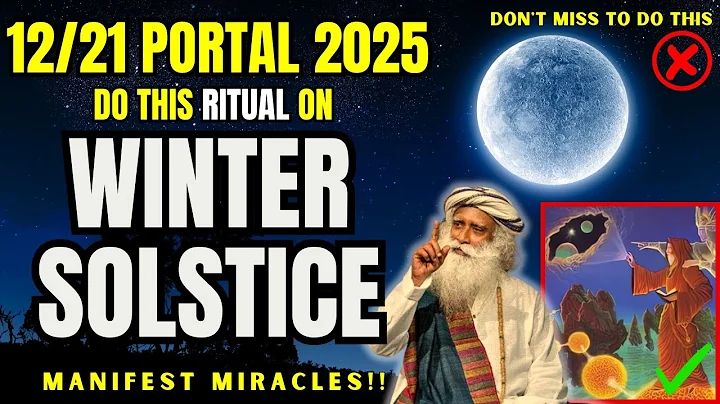✅12 21 Portal Winter Solstice Is Open For Abundance | Manifest Miracles With This Ritual