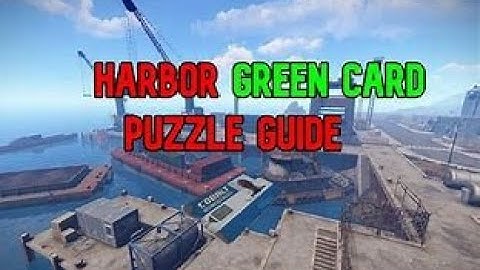 Harbour keycard puzzle (both harbours) /rust monument puzzles