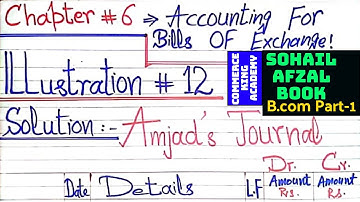 illustration 12, Insolvency Of One Party & Renewal, Chapter#6, BOE,Sohail Afzal Book,B.com Part.1