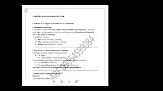 AAF: Lecture Five: Audit Planning & Risk