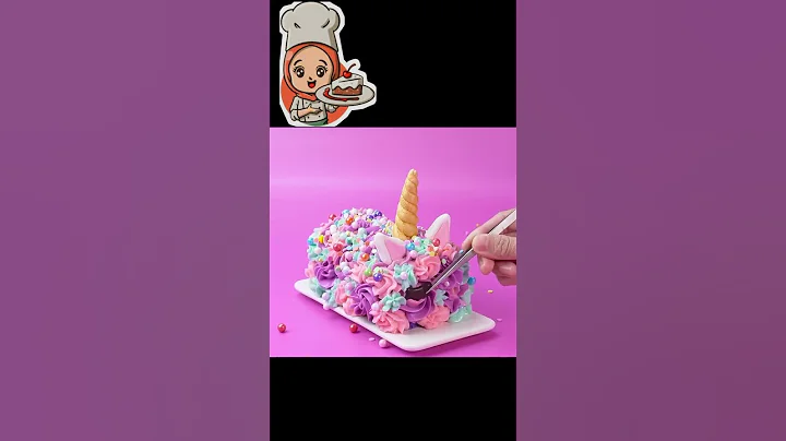Have you ever see unicorn roll cake decoration #shorts