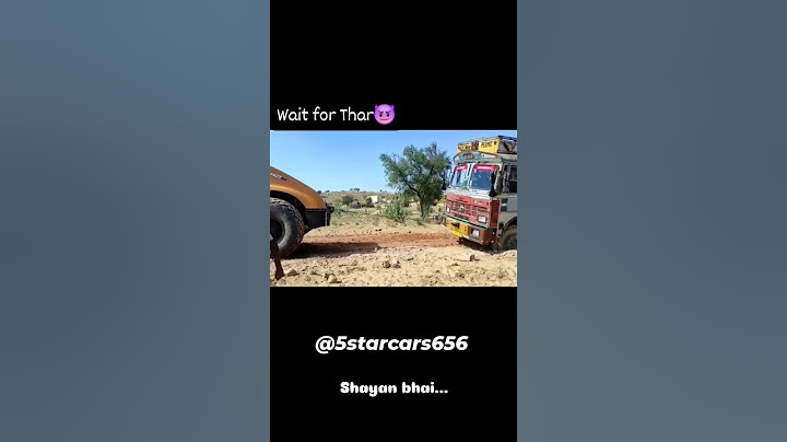 Wait for end || Mahindra Thar 4x4 power 🔥 #shorts #trending #truck #thar #tochan