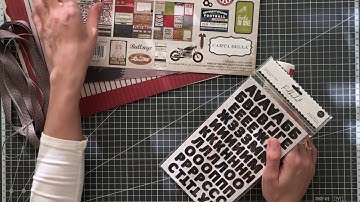 Мастер-класс. Мужской альбом. Скрапбукинг.