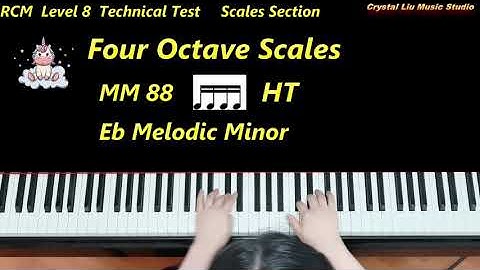 RCM Level 8 Piano Technical Scales Section, Piano Tutorial
