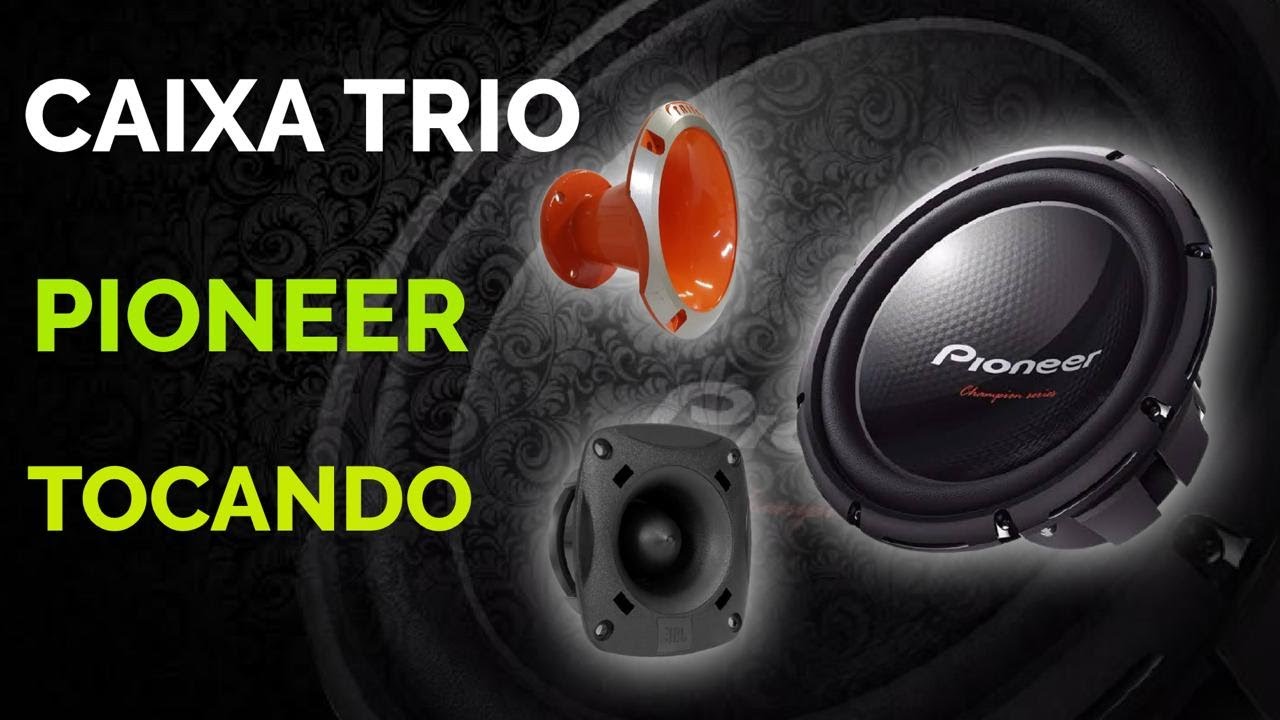 Caixa Trio Residencial Completa Bob Pioneer 12'' + Módulo Ts400 +