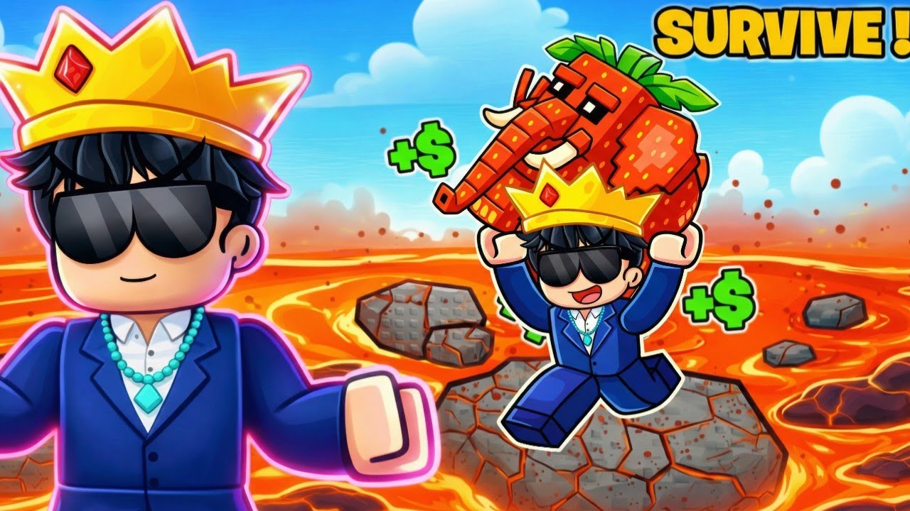 I Tried SURVIVED LAVA FOR BRAINROT Fast Time In Roblox [1]#roblox #robloxshorts 