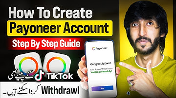 How to create Payoneer account In Pakistan,  Payoneer Account kasy banaye, Tiktok withdraw 
