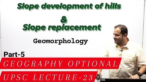 Geography optional upsc lectur-23/slope replacement and slope development of hills/rushikesh dudhat