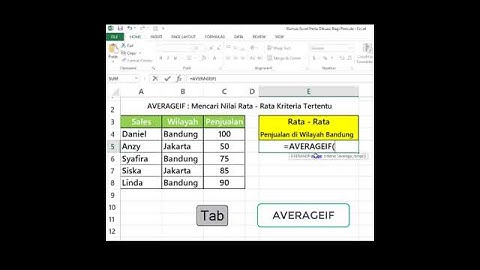 rumus average if excel | perlu dipahami rumus ini