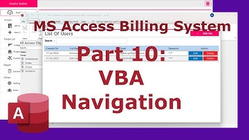 How To Create Invoice / Billing System In Ms Access  VBA  | Parts - 10