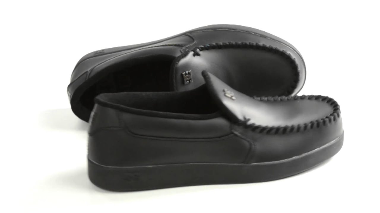 dc villain shoes black leather