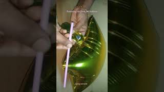How to remove air from foil balloon.