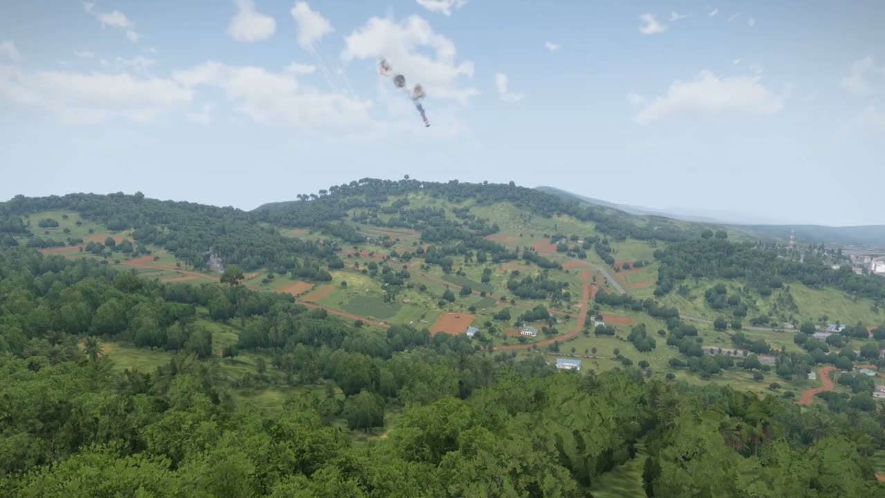 AMERICAN fighter aircraft launches transcontinental missile over Moscov rusia - MILSIM ARMA 3
