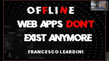 Offline web applications don
